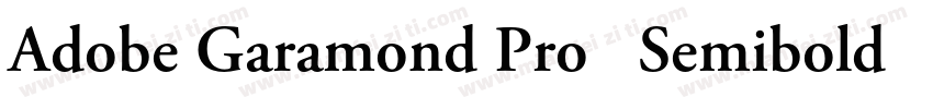 Adobe Garamond Pro   Semibold Itali字体转换